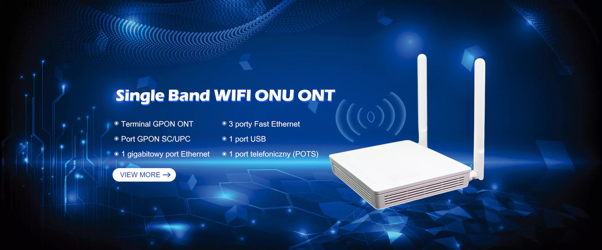 Enkele band wifi onu ont leverancier